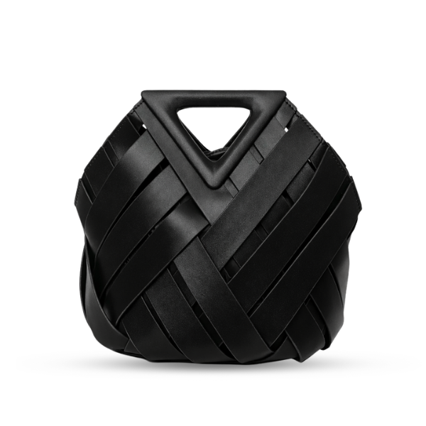 Cleo Woven Top Handle Bag